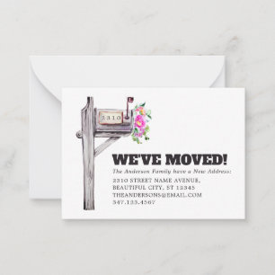 Budget Floral Mailbox New Home Moving Announcement