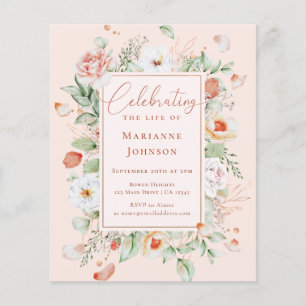 Budget Floral Memorial Celebration of Life