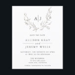 Budget Floral Monogram Save the DAte<br><div class="desc">This timeless,  romantic design features a floral bouquet with soft colours and botanical accents. All aspects of this design can be edited (font,  text size,  or floral accents moved/removed) to fit your needs. Please contact me if you need help with this design.</div>