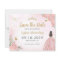 Budget Floral Pink Gold Quinceanera Save the Date