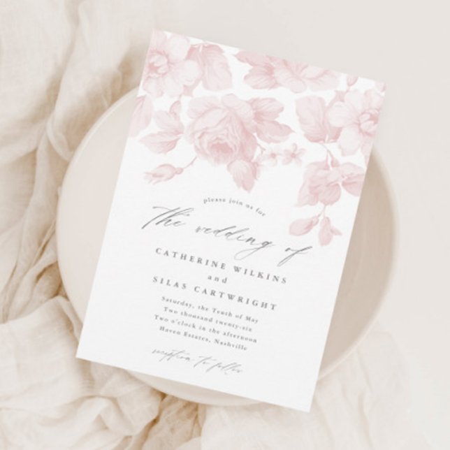 Budget Floral Script Pink Wedding (Creator Uploaded)