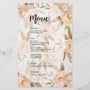 Budget Floral Wedding Flyer