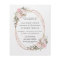 Budget Floral Wedding Invitation Flyer