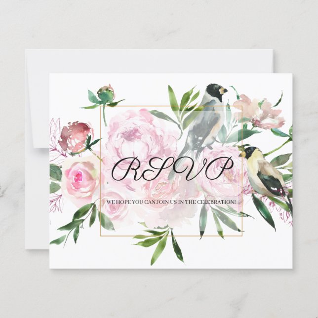 BUDGET/Flowers RSVP Card (Front)