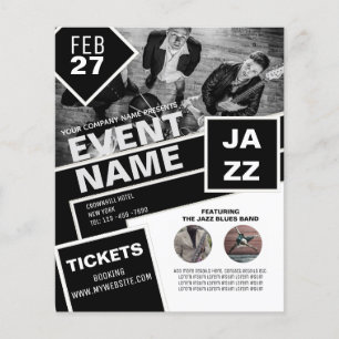 BUDGET Flyer FREE Design Help Entertainment Theme 