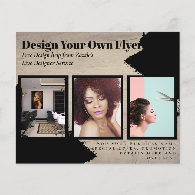 BUDGET Flyer FREE Design Photo Templates Abstract (Front)