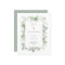 Budget Foliage Frame Sage Wedding Save the Date