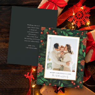 Budget Foliage Greenery Merry Christmas Photo