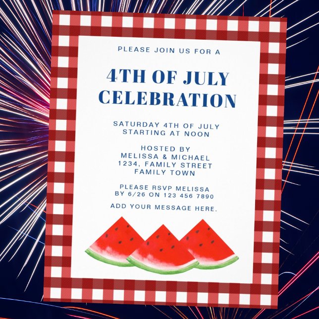 Budget Fourth Of July Celebration Invitation Flyer (Creator Uploaded)