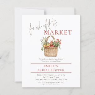Budget Fresh off Market Bridal Shower Invite