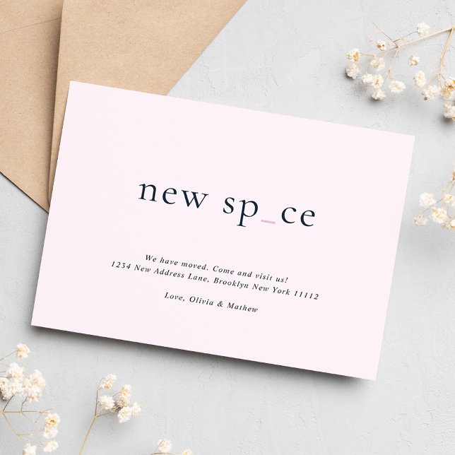 BUDGET Fresh Playful New Place New Space Moving Card (Creator Uploaded)