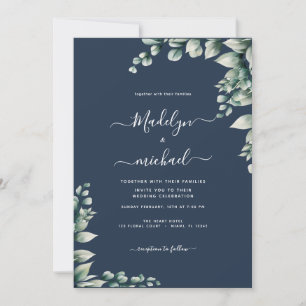 Budget-Friendly Eucalyptus Wedding Invitation