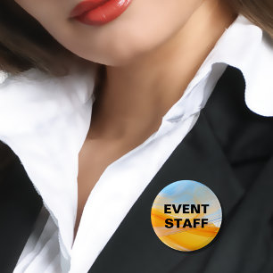 Budget Friendly Event Staff Modern Button Pins