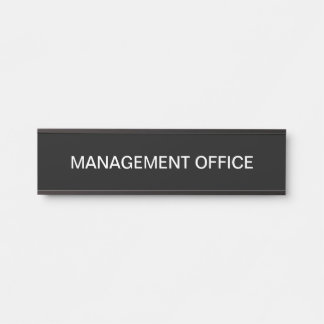 Budget Friendly Management Office Wall Door Signs