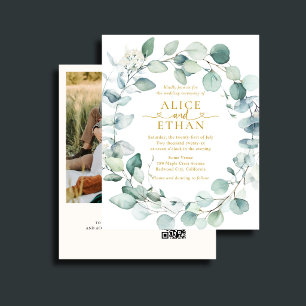 Budget Friendly Wedding All In One Greenery Photo Flyer