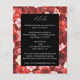 Budget Full Red Floral Details - Black 3 Flyer