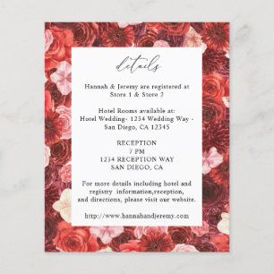 Budget Full Red Floral Details - White 3 Flyer