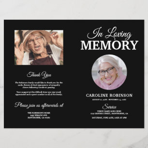 Budget Funeral Order of Service Memorial Program