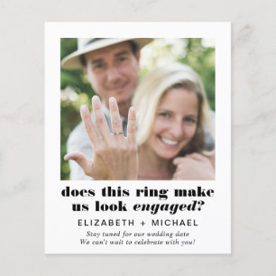 Budget Funny Engagement Photo Announcement