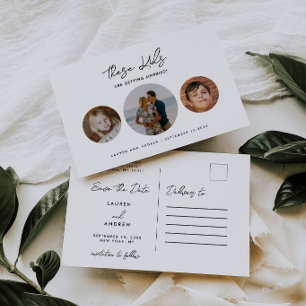 Budget Funny Kids Photo Wedding Save The Date Announcement Postcard