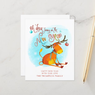 BUDGET Funny Oh Deer Bring On The New Year 