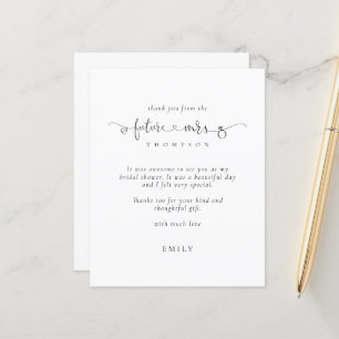 Budget Future Mrs Ring Heart Bridal Shower Thanks