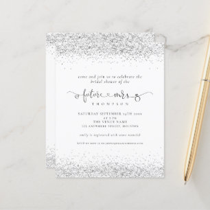 Budget Future Mrs Silver Glitter Bridal Shower
