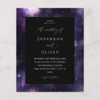 Budget Galaxy Outer Space Wedding