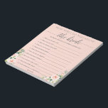 Budget Game How Well Do You Know The Bride Notepad<br><div class="desc">Looking for an economical and very budget friendly option for your bridal shower games? Well we are here to help! This 40 page notepad is a great way to save money while making sure everyone has a blast at your bridal shower. Easily tear-off the sheets and hand out to each...</div>