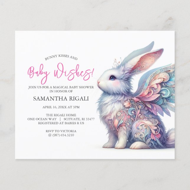 Budget Girl Baby Shower Spring Theme Flyer (Front)