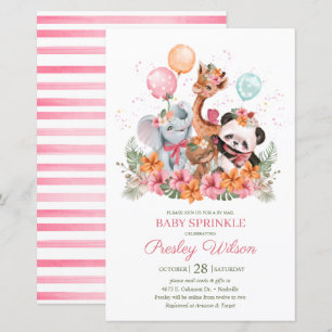 Budget Girl Safari Animals Baby Sprinkle