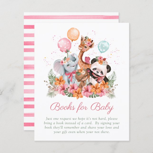 Budget Girl Safari Animals Books for Baby (Front/Back)