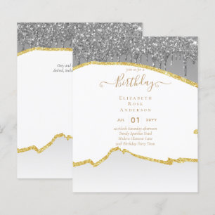 BUDGET Glitter Glam Agate Pretty Girly Any Age