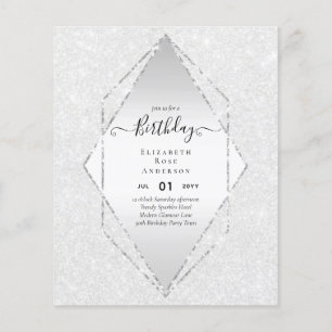 BUDGET Glitter Glam Foil Pretty Girly Any Age Flyer