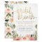 Budget Gold Blush Pink Floral Bridal Brunch Shower