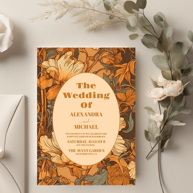 Budget Gold Floral Art Nouveau Wedding (Creator Uploaded)