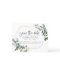 Budget Gold Frame Floral Save the Date