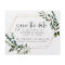 Budget Gold Frame Floral Save the Date