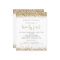 Budget Gold Glitter Twenty First Party Invitation