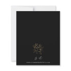 Budget Gold Lined Floral Black Wedding