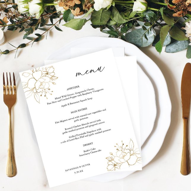 Budget Gold Lnd Floral Menu (Creator Uploaded)