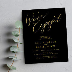 Budget gold script We're Engaged engagement party