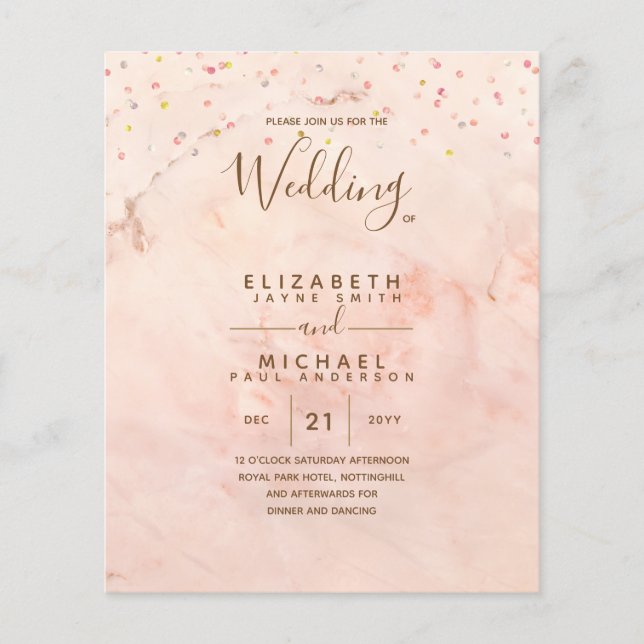 BUDGET Gold Text Monochrome Double-Sided Elegant Flyer (Front)