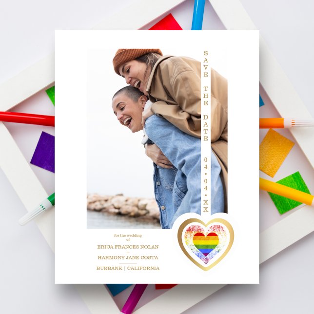 Budget Golden Effect Pride Rainbow Heart LGBT (Creator Uploaded)
