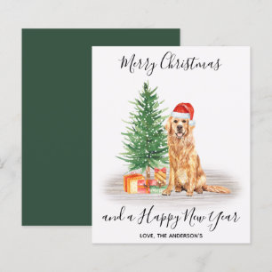 Budget Golden Retriever Dog Lover Christmas Card