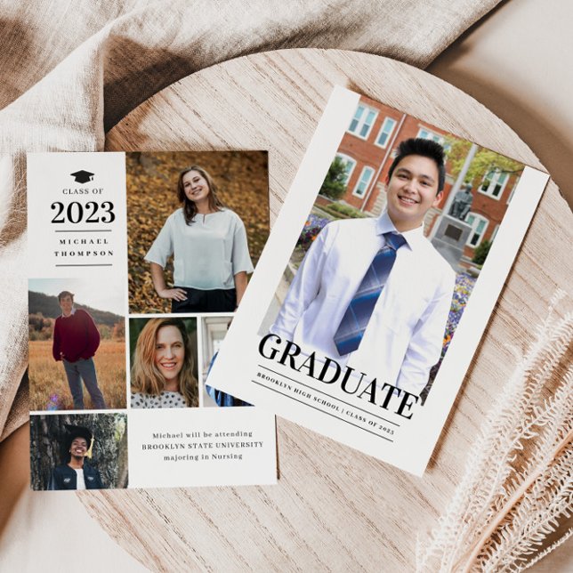 Budget GRAD Formal Photo Graduation Announcement (Creator Uploaded)