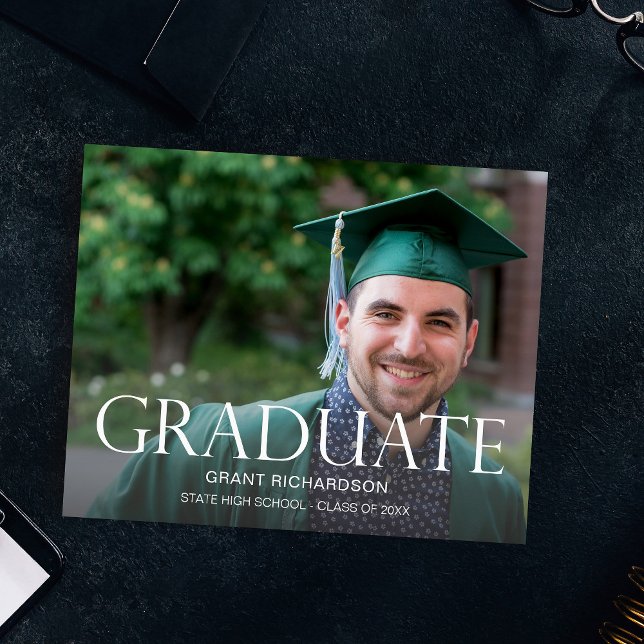 Budget Graduate Photo Graduation Announcement Flyer (Creator Uploaded)