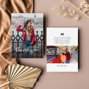 Budget Graduation 2022 Photo Grad Thank You Card