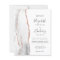 Budget Gray Rose Gold Agate Wedding Invitation