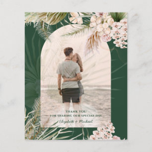 BUDGET Green Pampas Grass PHOTO THANK YOU MATTE Flyer